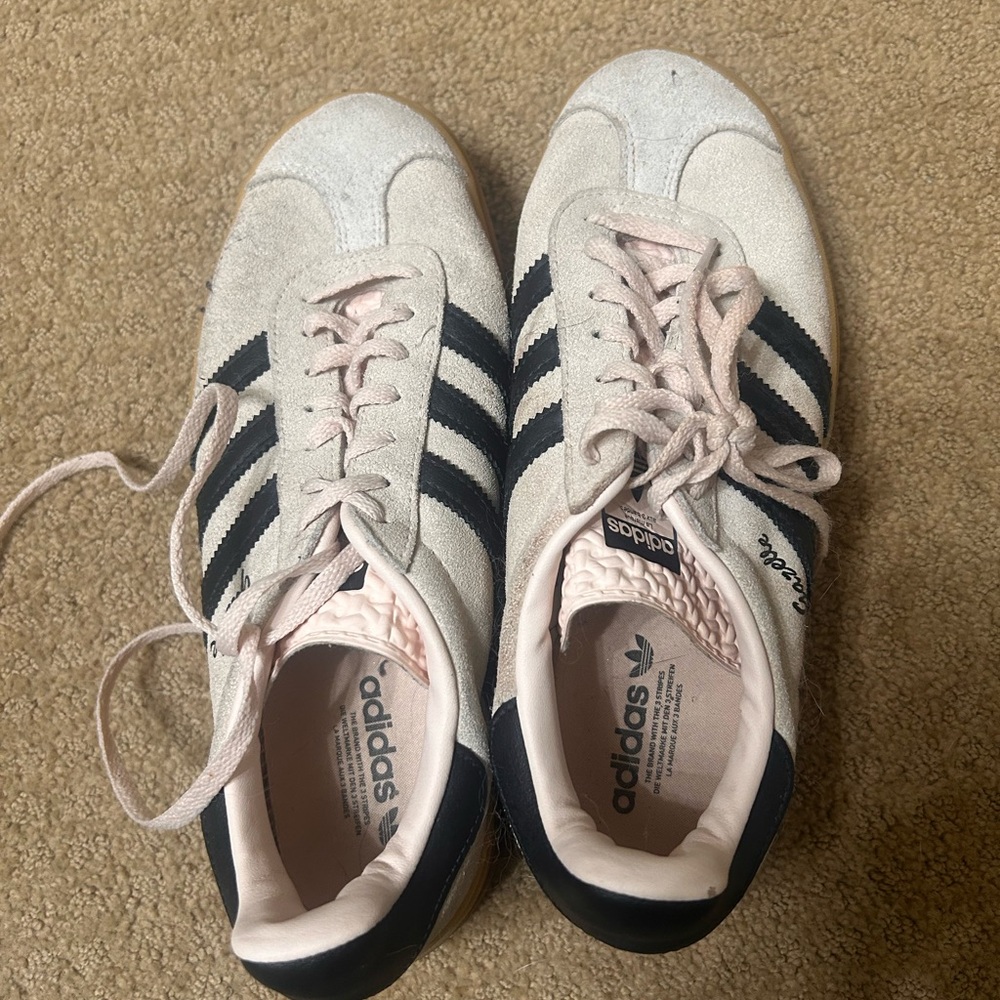 Adidas Women's Pink and Black Sneakers